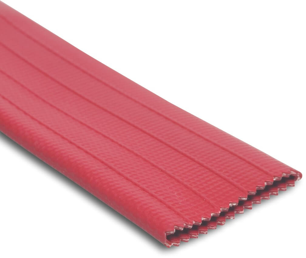 Flat rubber hose EPDM/PU 51 mm 17bar red 30m