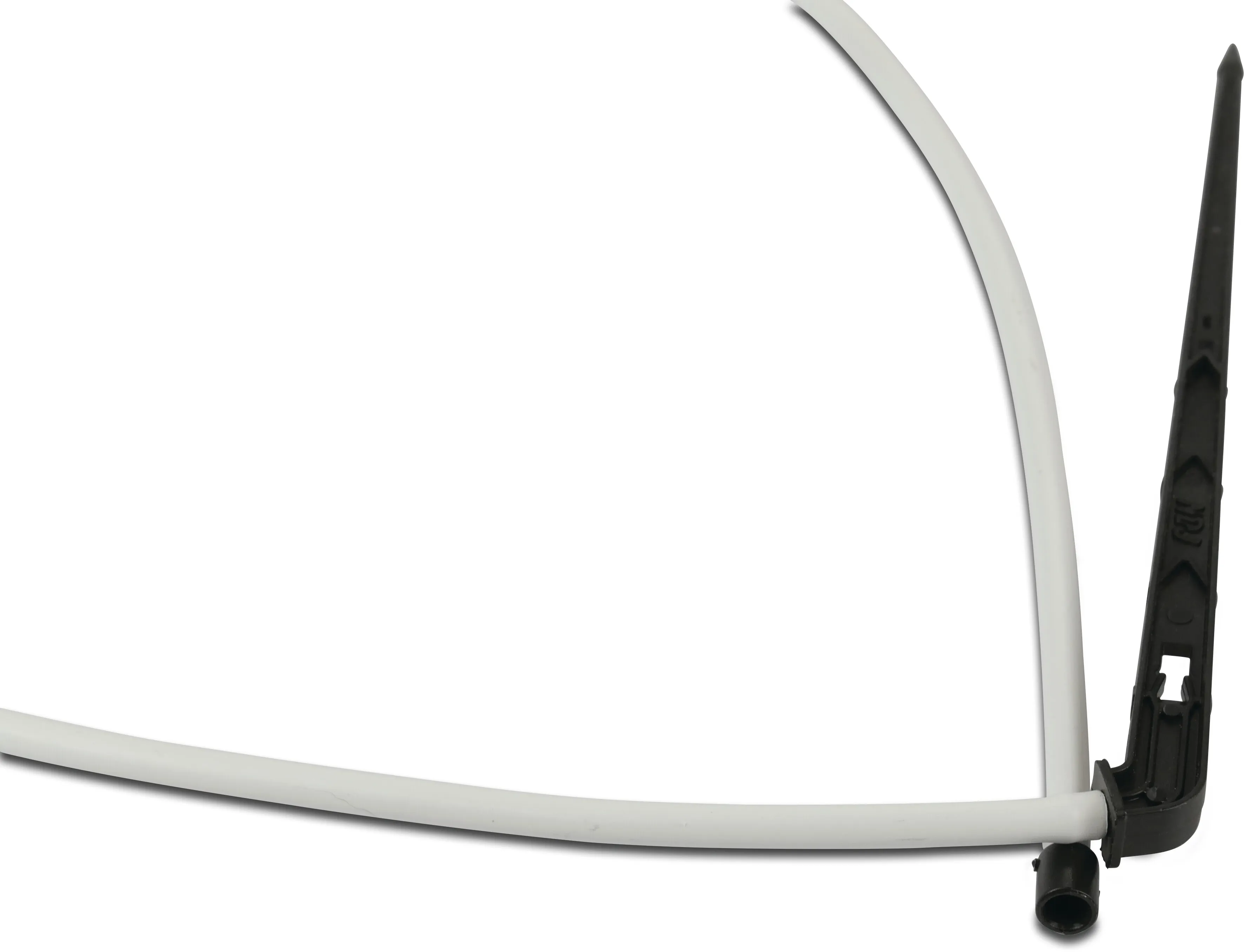 NaanDan 1-weg verdeelstuk kunststof taper F 80cm zwart/wit type Click Tif, tubing with angle stake