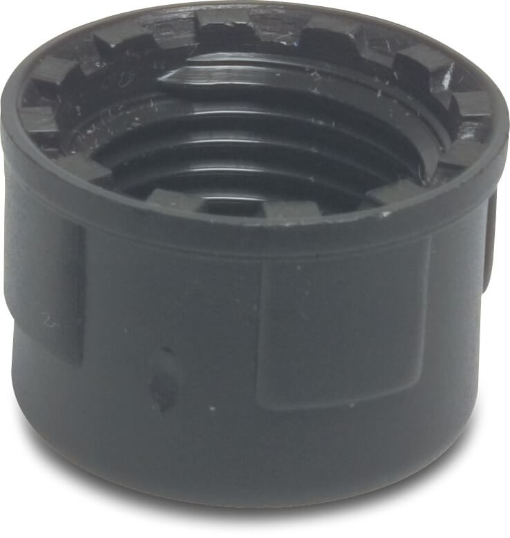 Cap PP 1/2" female thread 10bar black