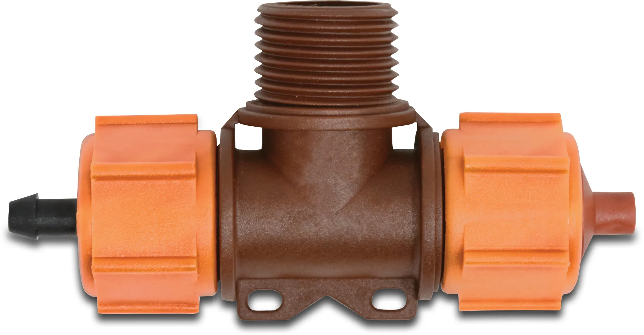 NaanDan Lagedrukvernevelaar kunststof 1/2" buitendraad 75micron 0,80 mm oranje/zwart type TurboFog