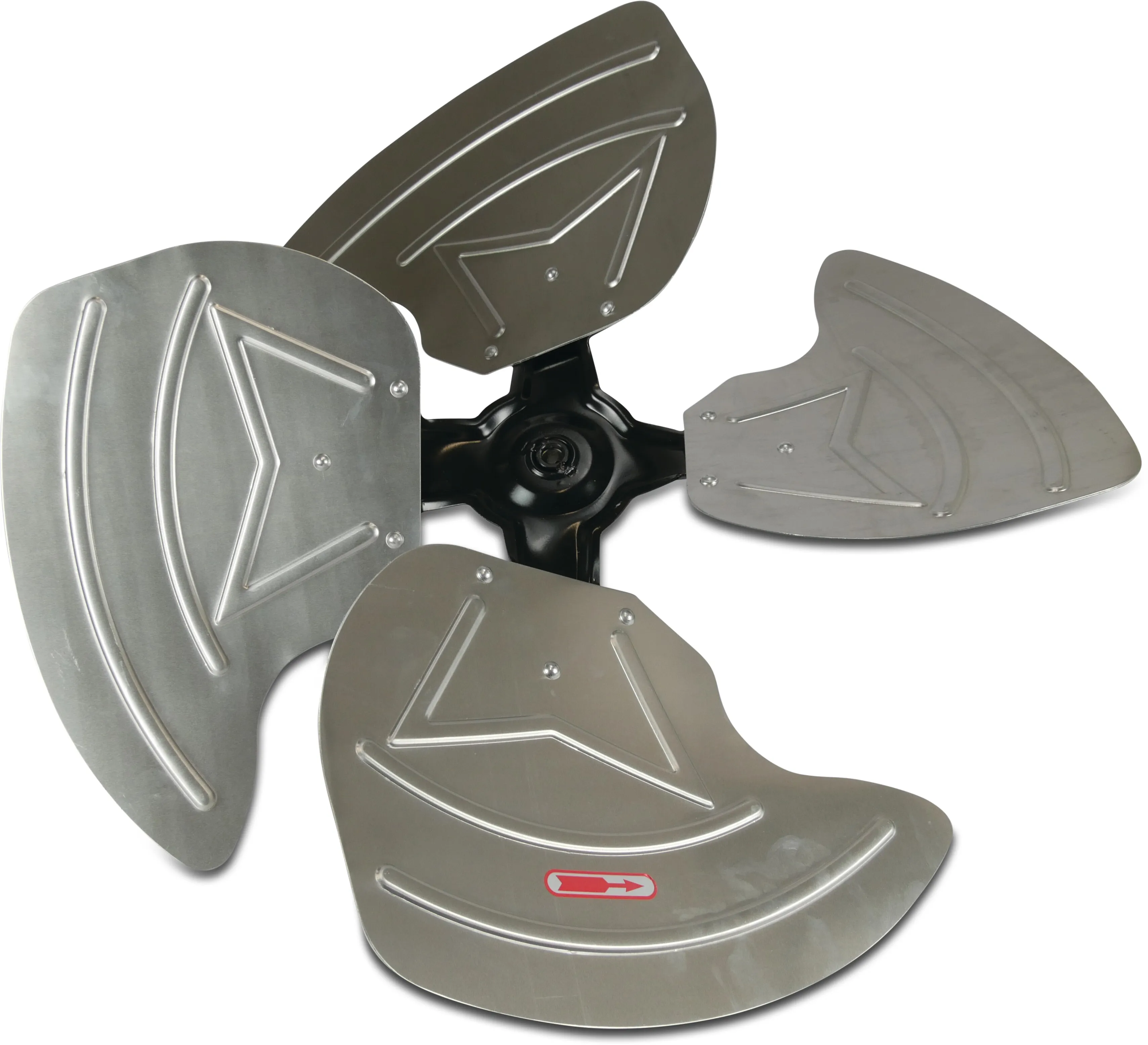 Fan blade aluminum F600mm x 150mm, 12mm hole anticlockwise