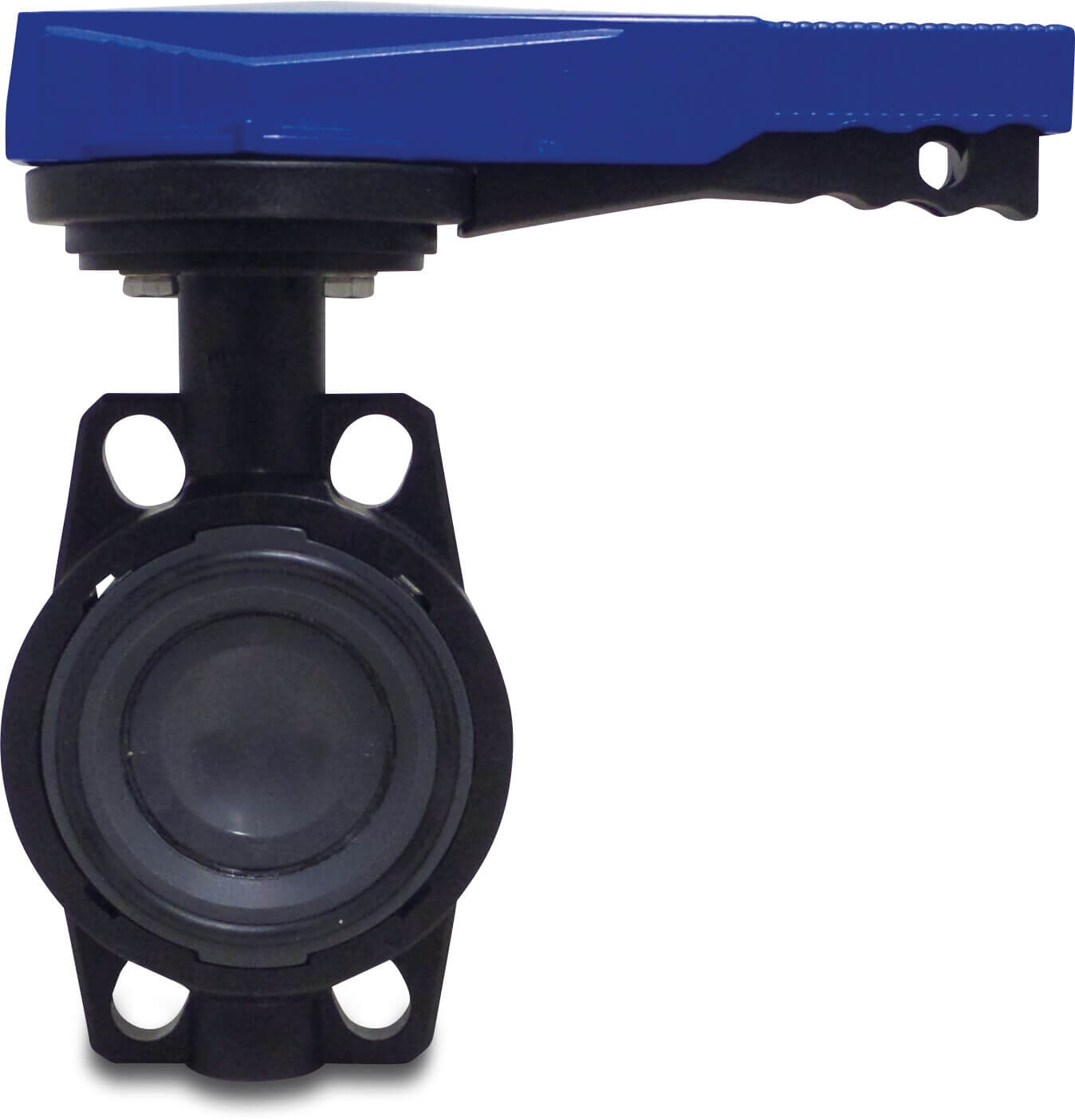 Hydro-S Absperrklappe PVC-U 90 mm DIN Flansch 10bar DN80 Grau PN10 Typ 7500