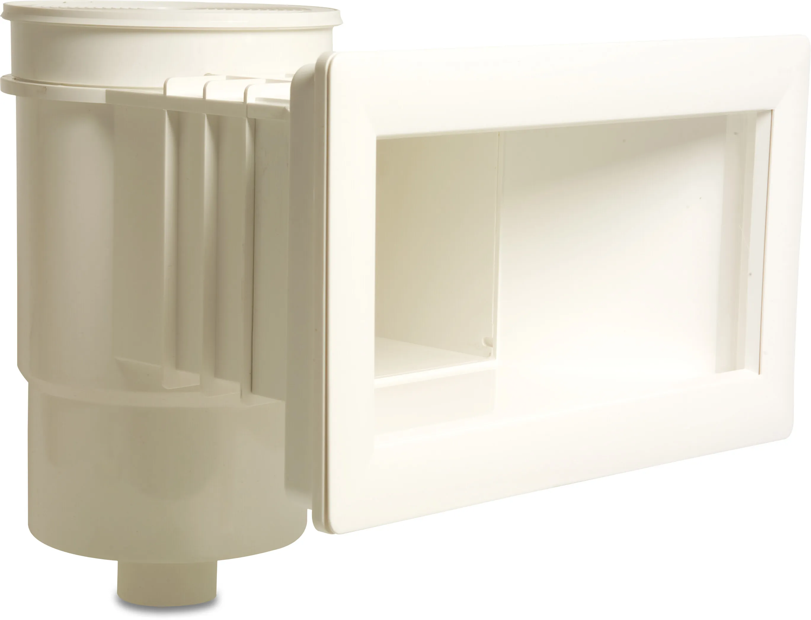 Flotide Skimmer ABS 1 1/2" Innengewinde Weiß rechteckig Typ Standard