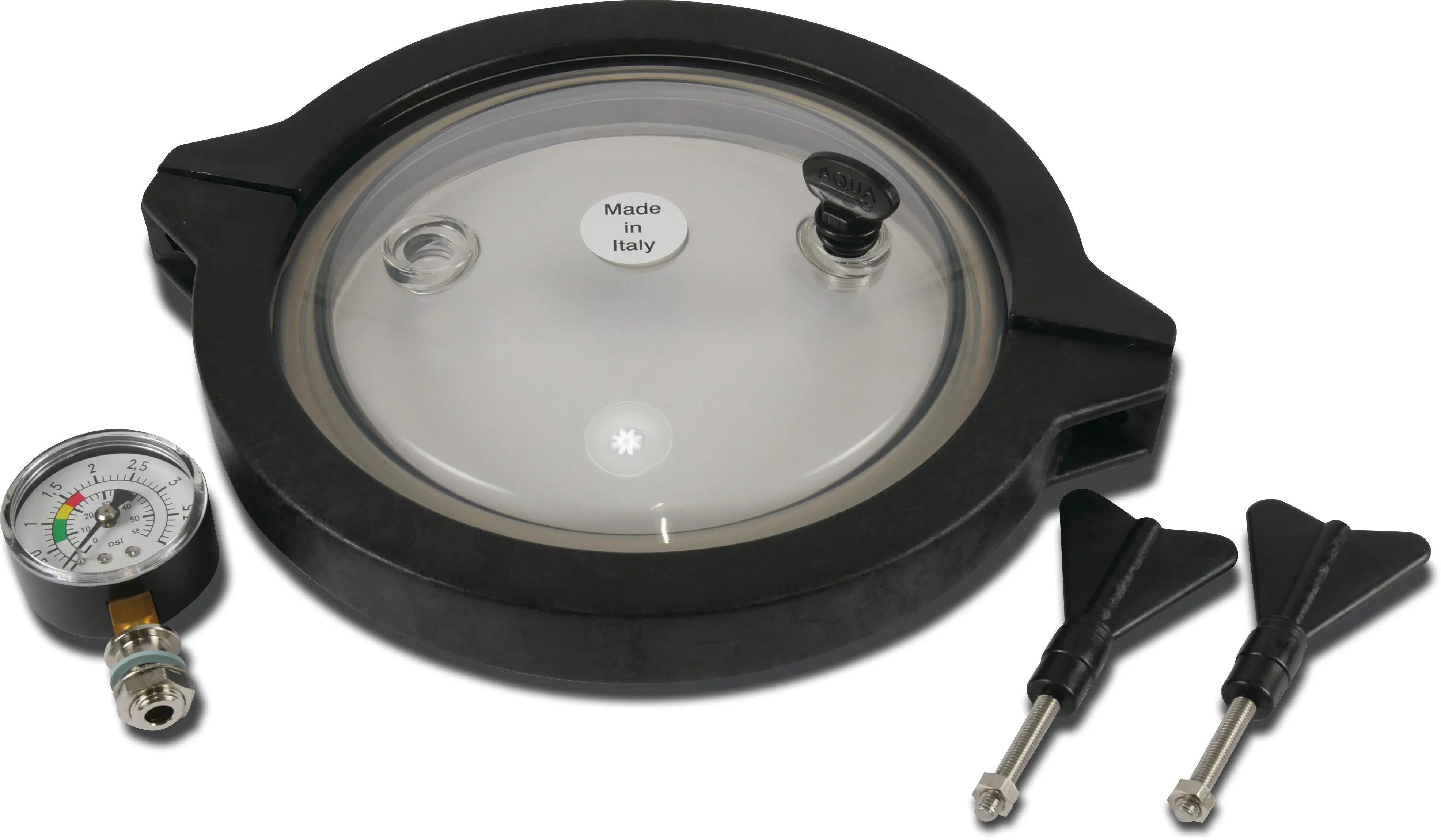 Transparant lid kit with clamps type S450-S530-S620