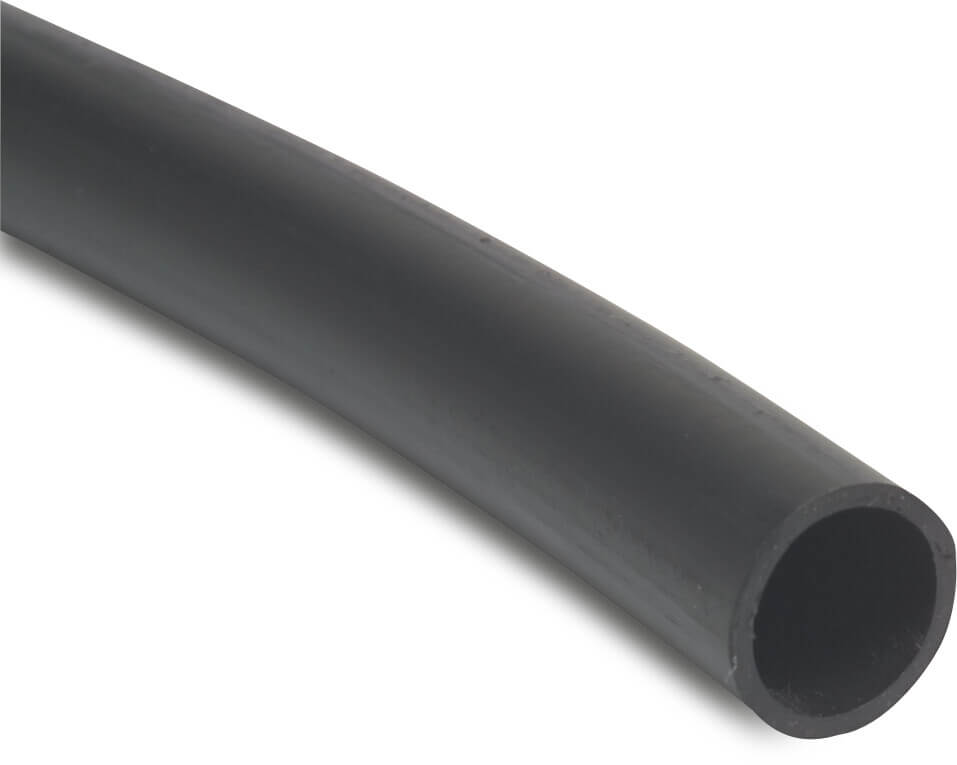 Trykrør PE 8 mm x 1 mm glat 12bar sort 100m type Aquaspeed
