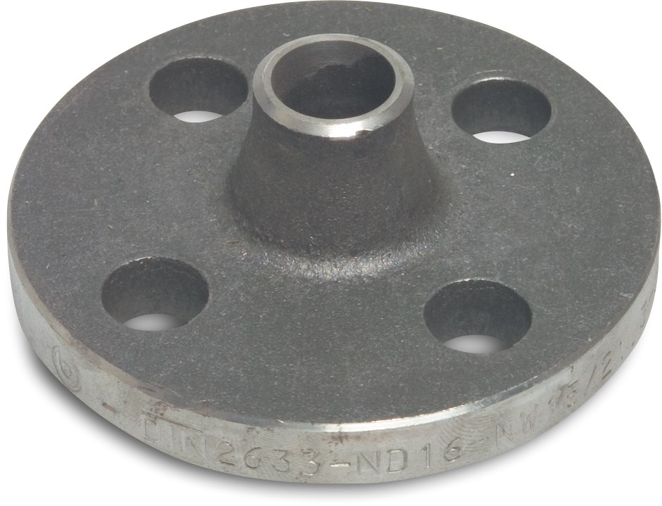 Profec Flange welding neck steel DN25 x 33,7 mm DIN flange x butt welding PN16