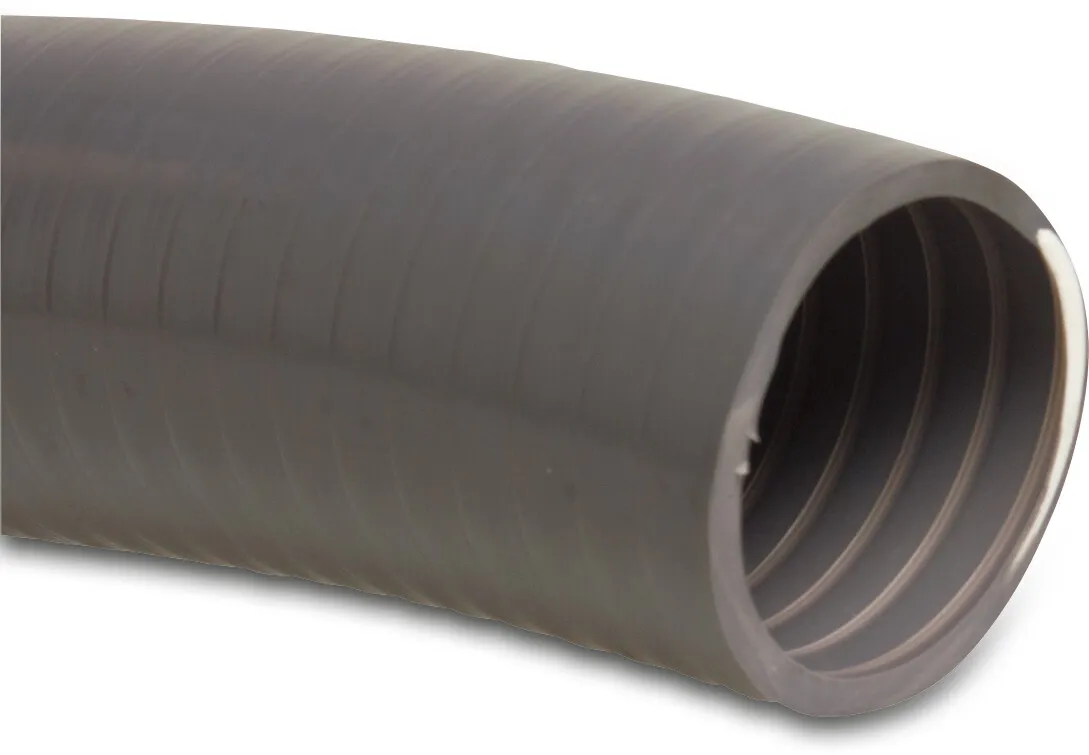 Profec Wąż basenowy PVC 55 mm x 63 mm 5bar szary 25m type Poolflex