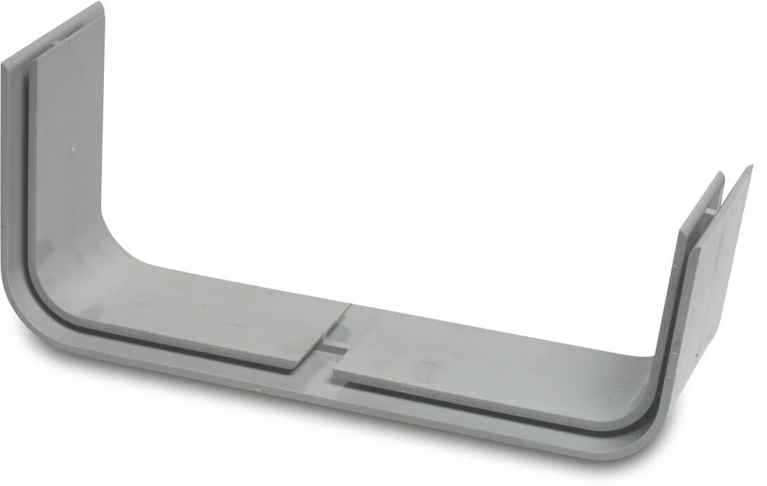 Verbindungsstück PVC-U 187 mm Klebe Grau