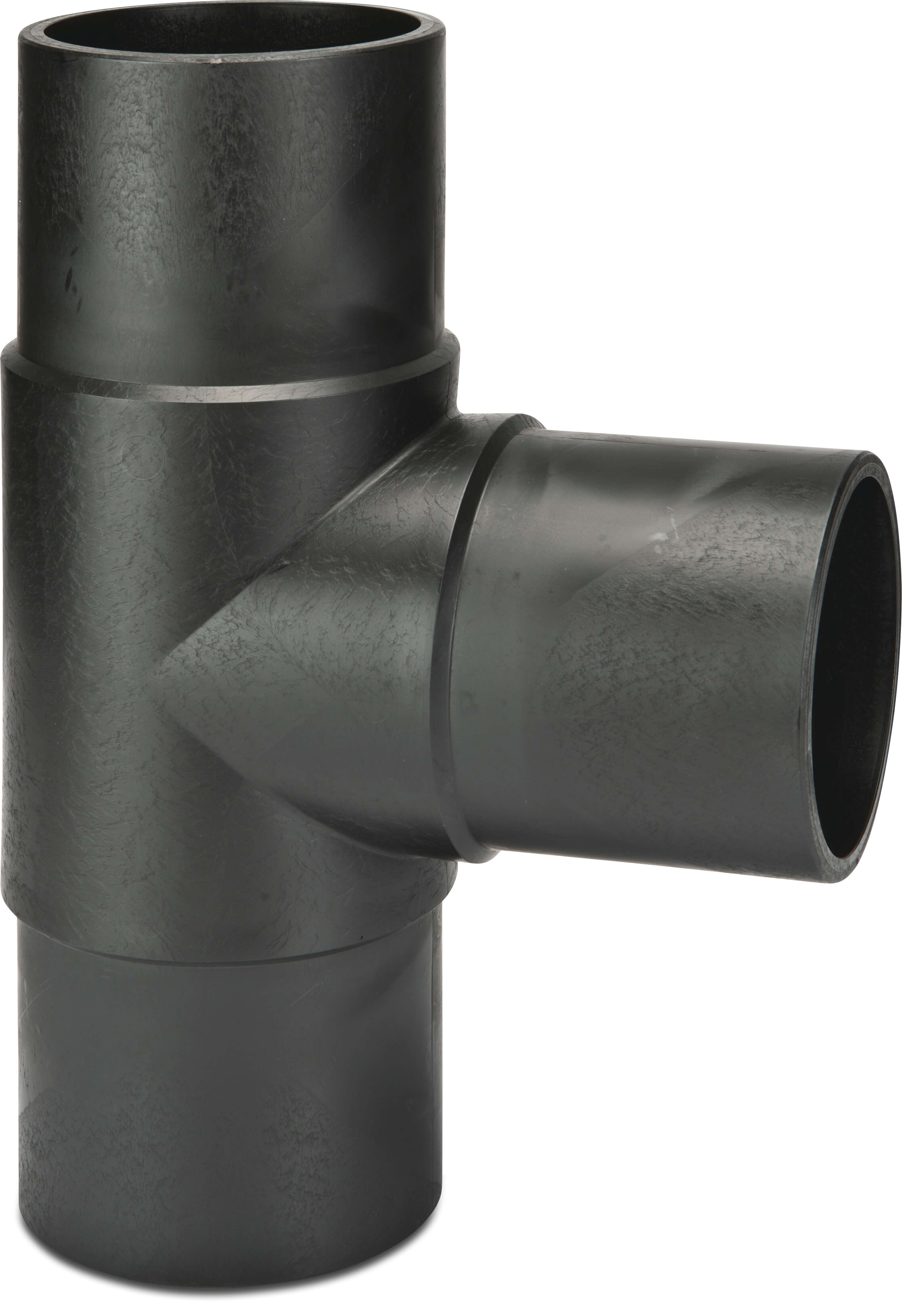 VDL T-Stück 90° PE100 32 mm Stutzen SDR11 10bar 16bar Schwarz DVGW/KIWA