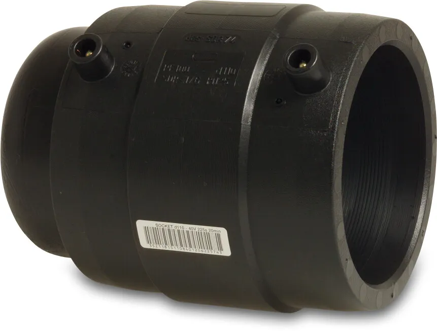 Profec Cap PE100 90 mm electrofusion socket SDR11 40VAC 10bar 16bar black DVGW