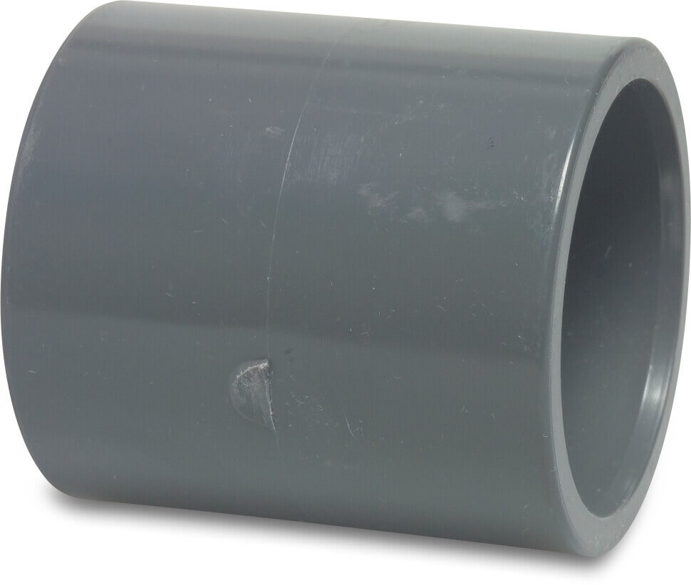 Profec Übergangsadapter PVC-U 50 mm x 1 1/2" Klebemuffe x Imperial Klebemuffe 16bar Grau