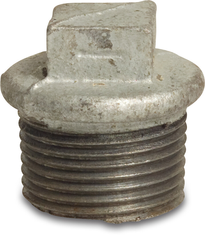 Profec Nr. 290 Plug cast iron galvanised 2" male thread 25bar DVGW