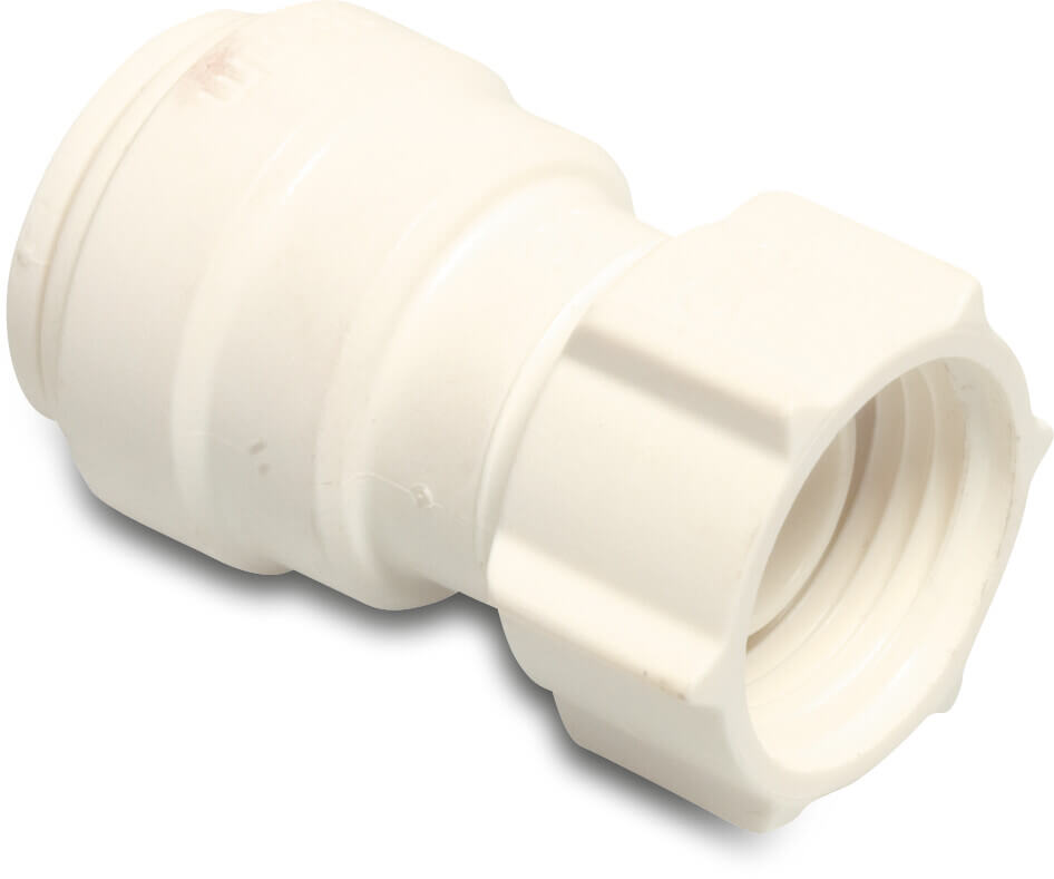 Speedfit Übergangsadapter POM 22 mm x 3/4" Einsteck x Innengewinde 10bar Weiß DVGW/KIWA/WRAS