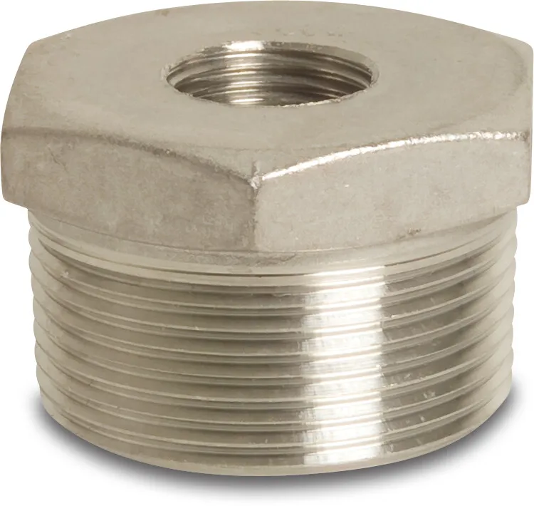 Nr. 241 Reduzierstück Edelstahl 316 1" x 1/2" Außengewinde x Innengewinde P1