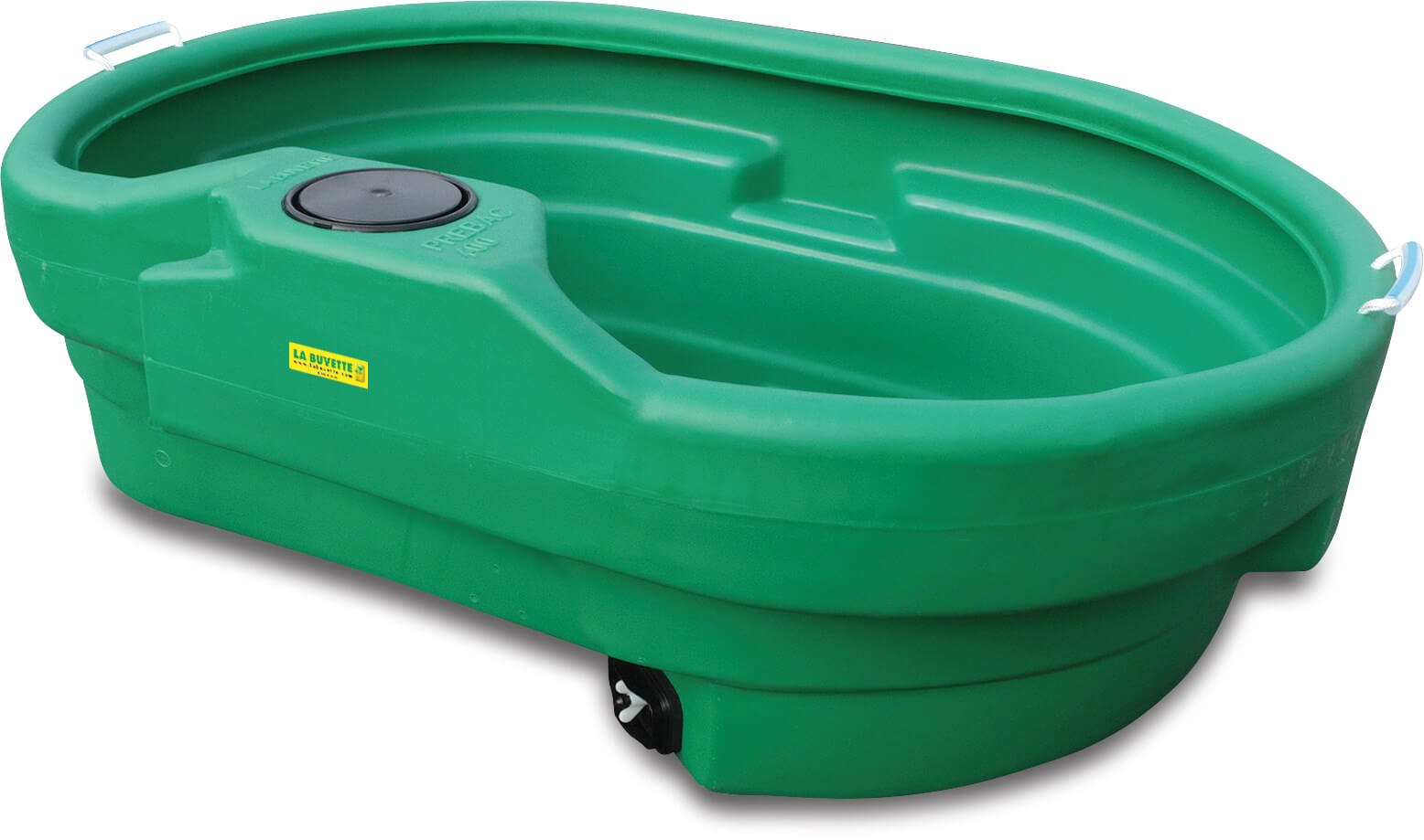 La Buvette Trough PE 40cm 14.7cm 400ltr type OVALE PREBAC