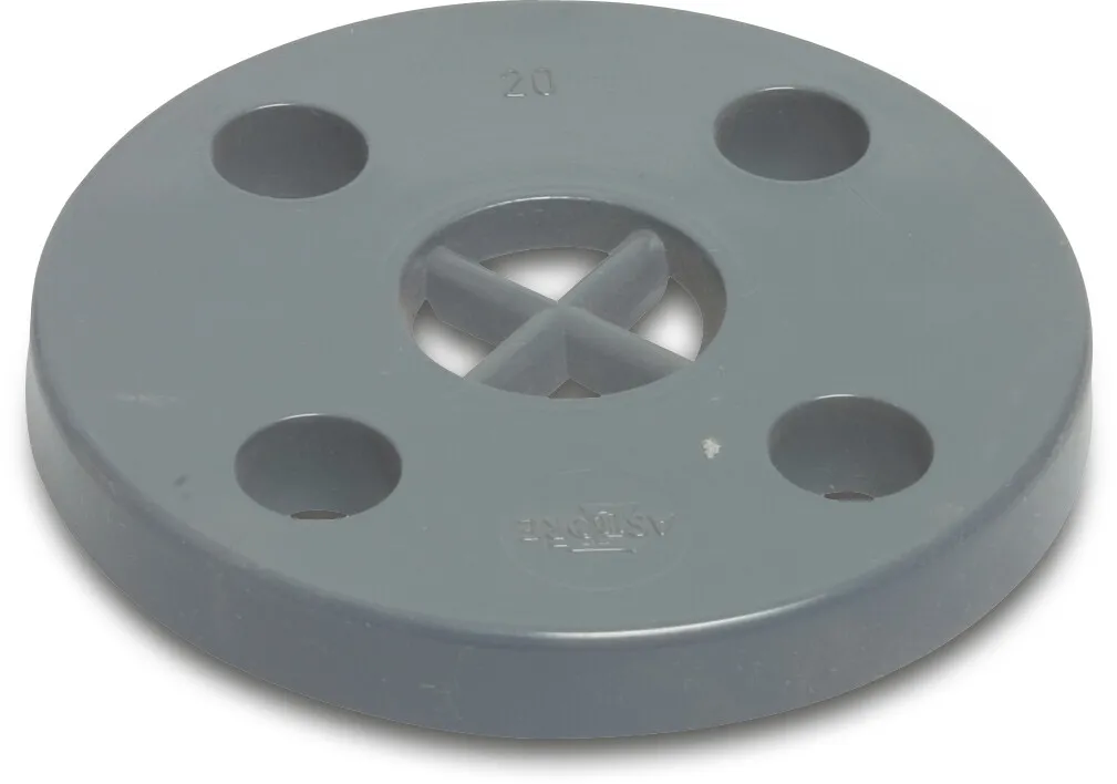 Blind flange PVC-U 160 mm DIN flange 16bar DN150 grey