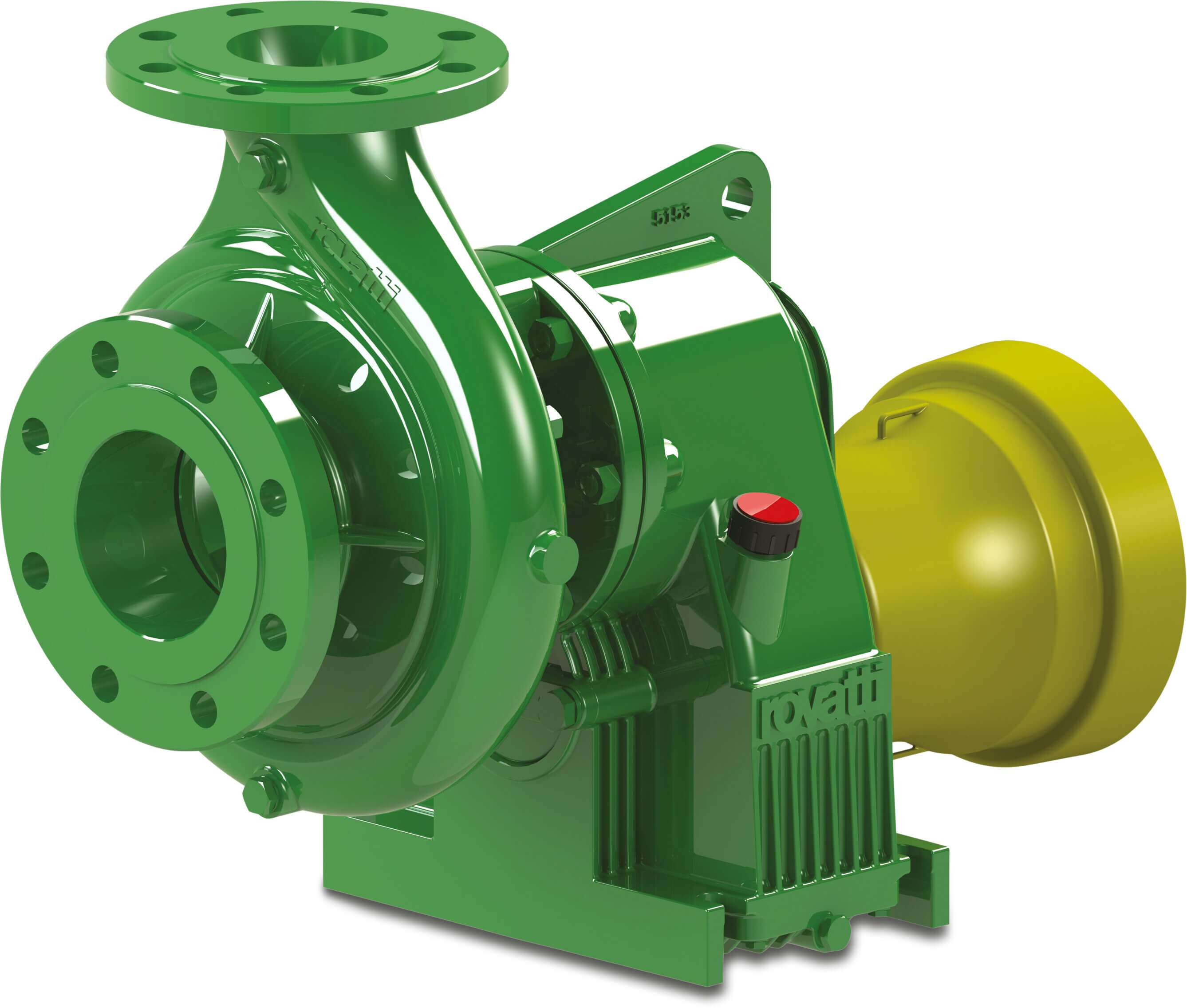 Rovatti Centrifugal pump cast iron DN50 x DN95 DIN flange green type T2-65