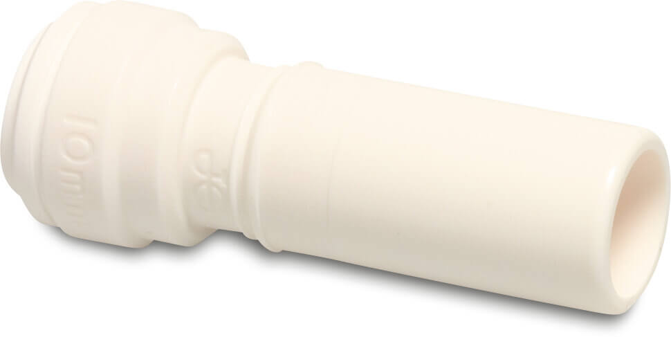 Speedfit Adaptor socket POM 22 mm x 15 mm push-in x spigot 10bar white DVGW/KIWA/WRAS