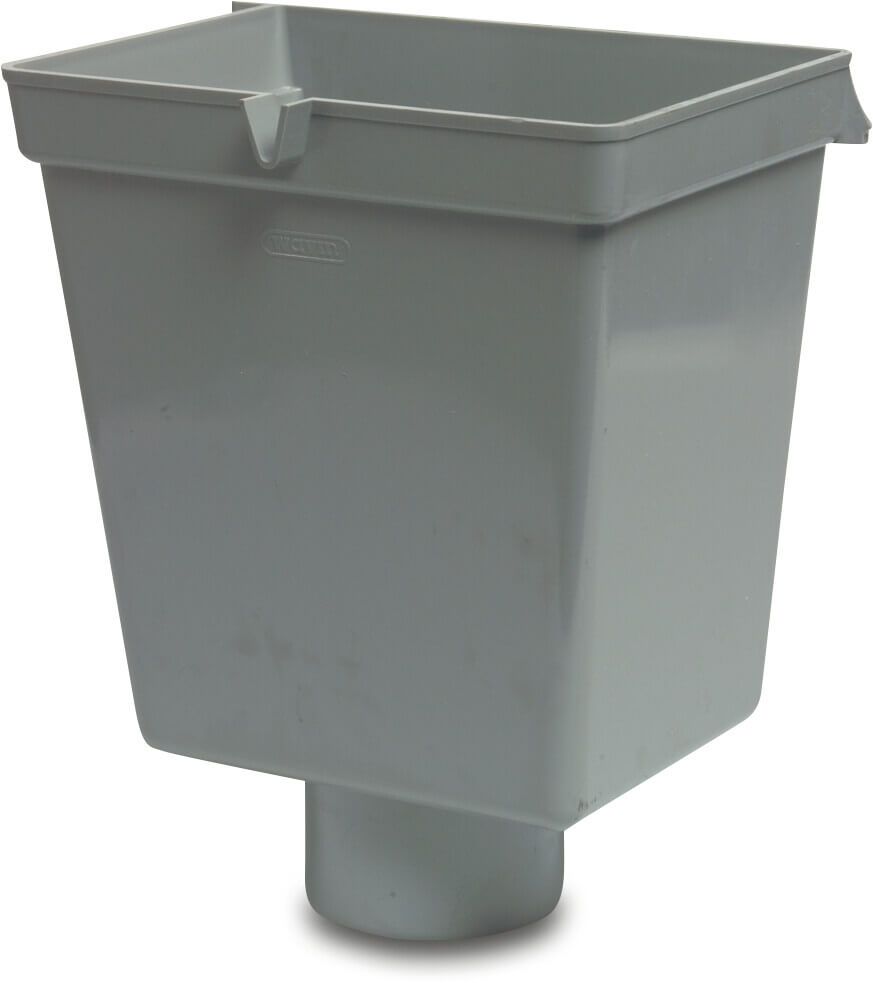 Regenwasserüberlauf PVC-U 80 mm Grau Typ T2