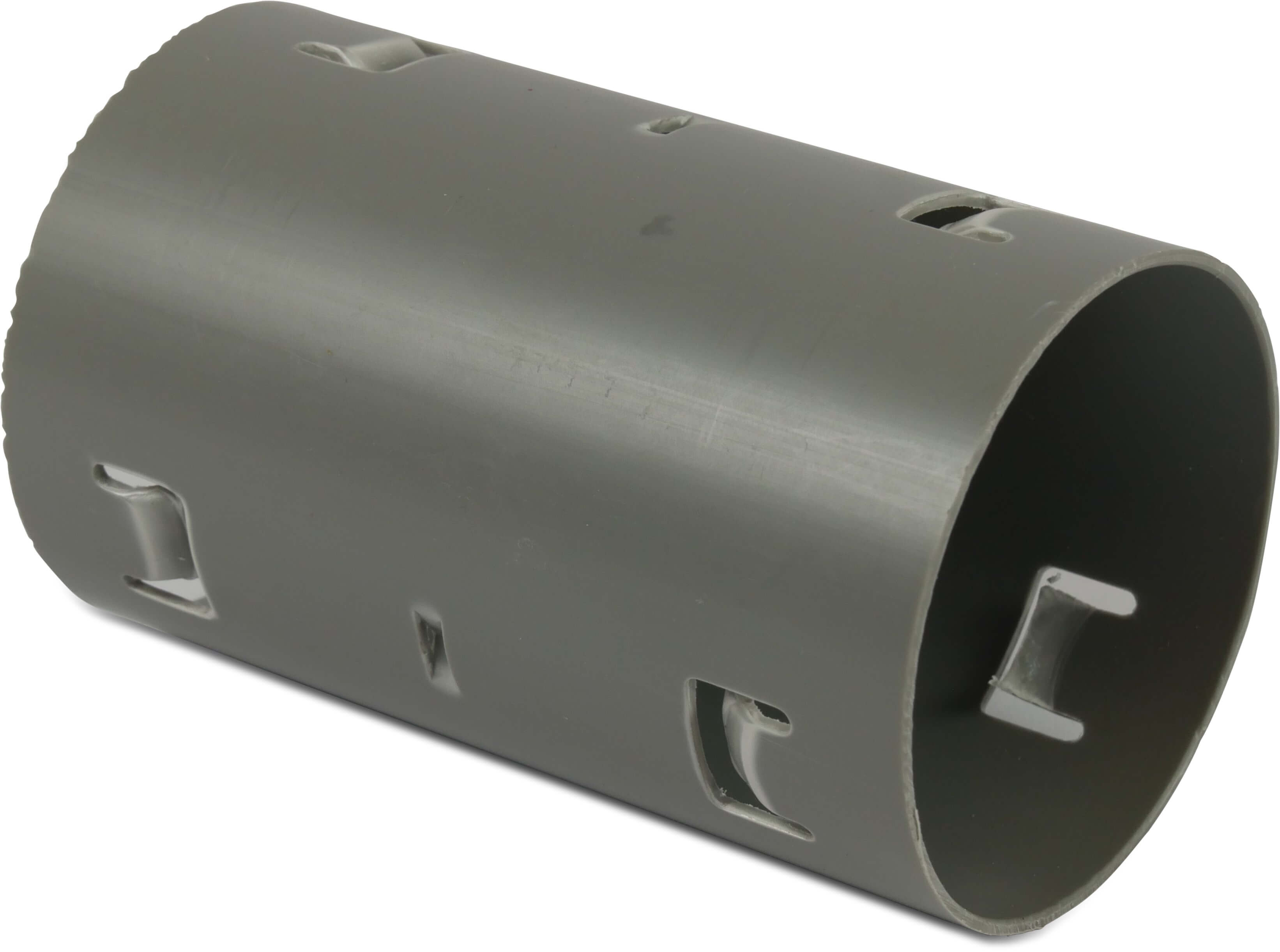 Socket PVC 60 mm click socket grey