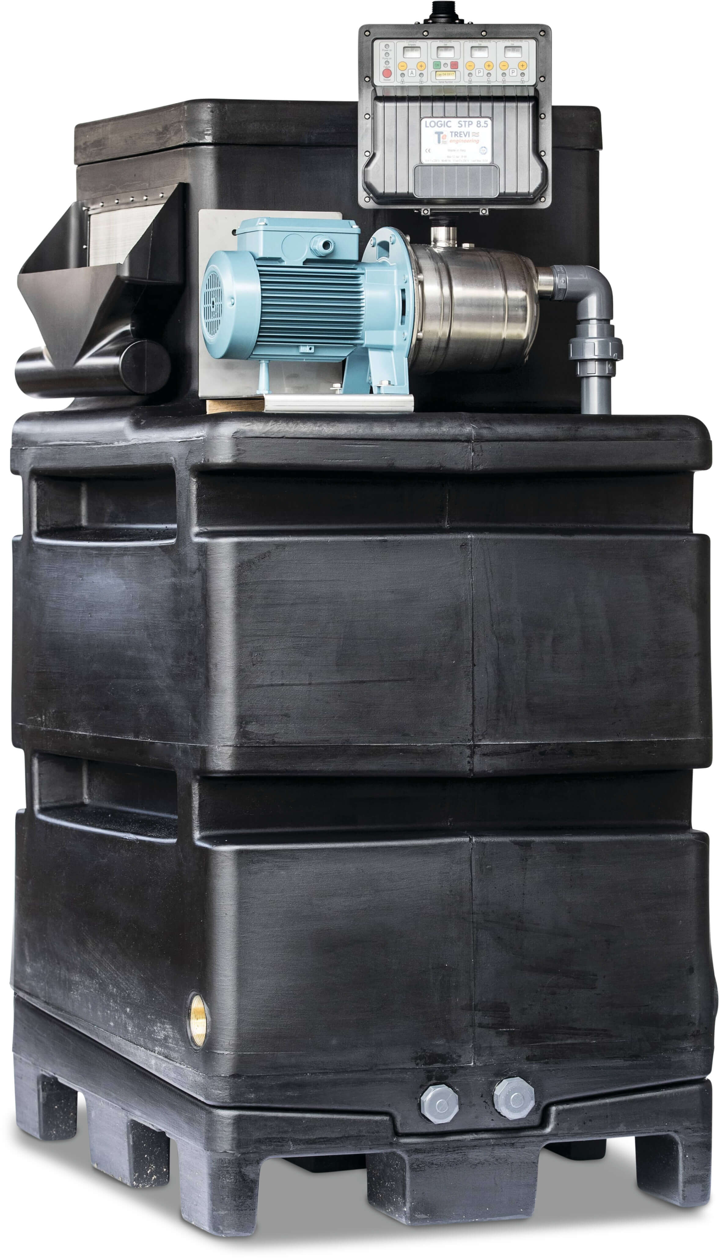 Zulaufbehälter 3/4" x 1" Außengewinde 230VAC BELGAQUA Typ Hydrobox 500 mit MXAM 405 & Logicpres Set