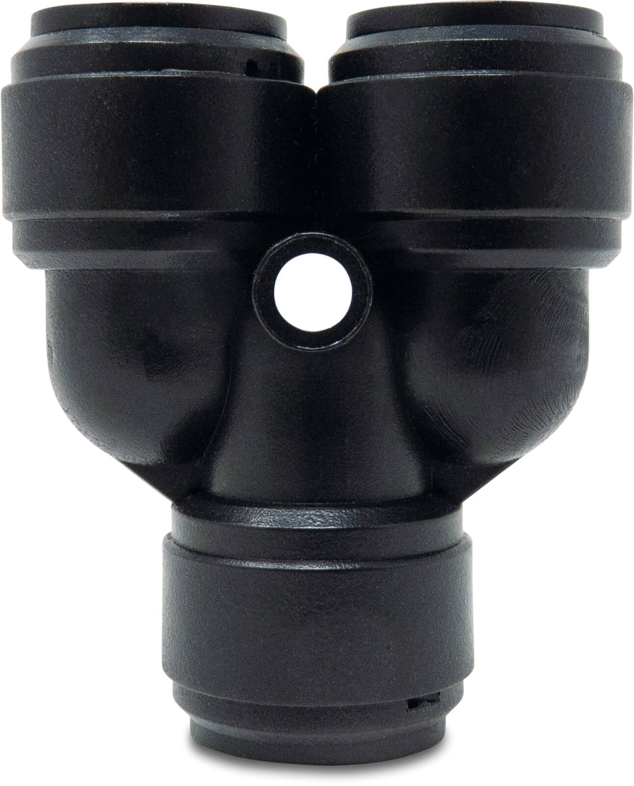 Y-piece POM 4 mm push-in 20bar black WRAS