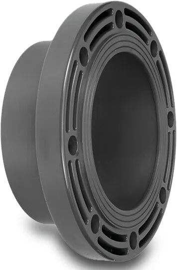 VDL Adaptateur à bride PVC-U 75 mm collage femelle 10bar DN65 gris PN10 type B