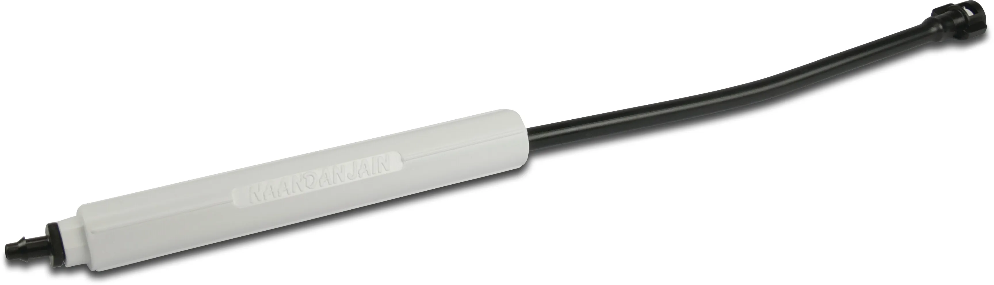 NaanDan Verlängerung mit Stabilisator Kunststoff 4/7 mm Bayonet F x Einsteck 30cm Schwarz/Weiß