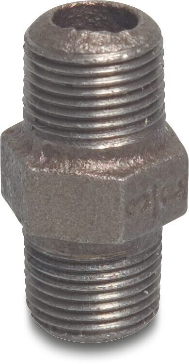 Profec Nr. 280 Nipple cast iron black 1" male thread 25bar DVGW