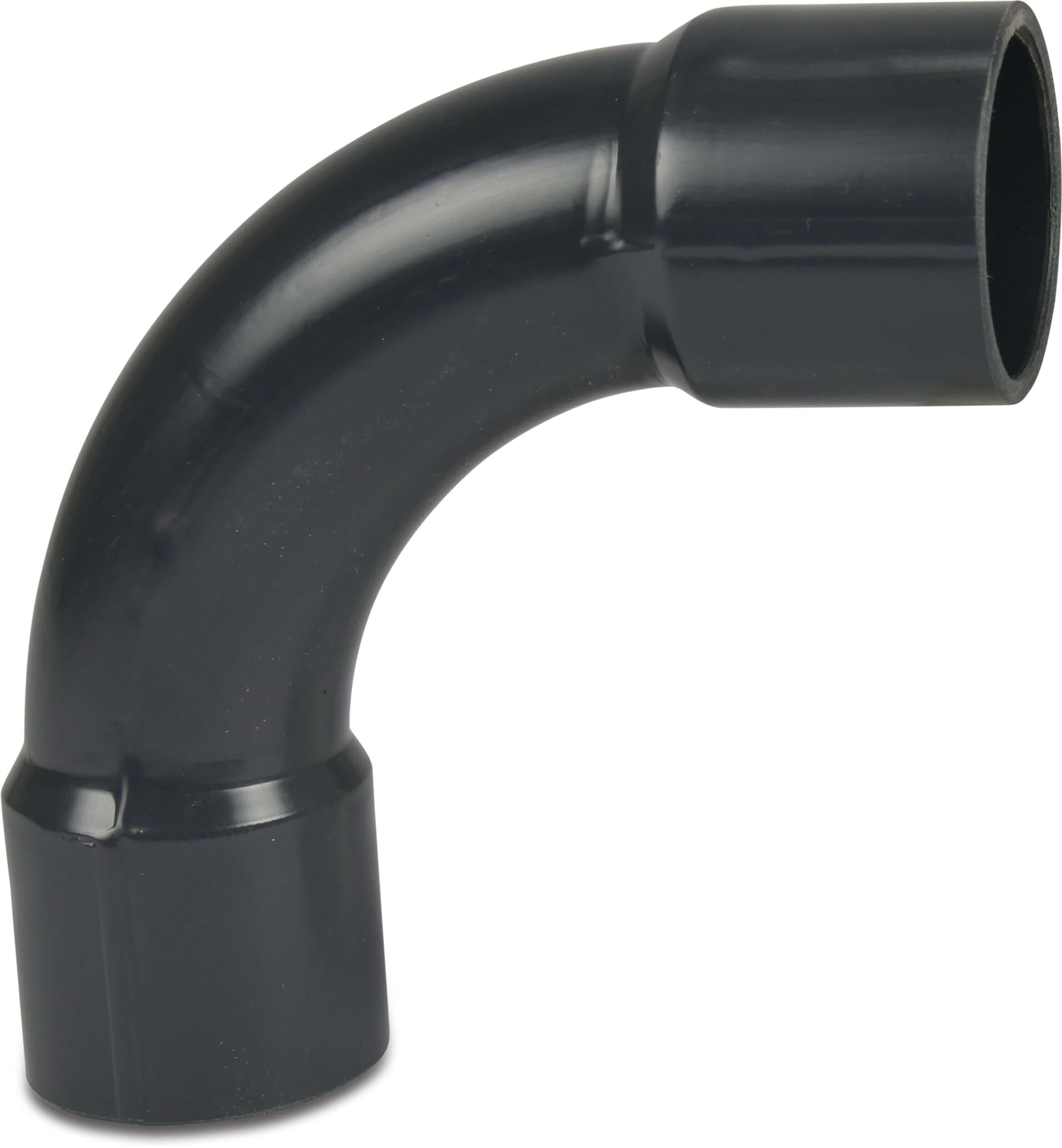 Profec Bogen 90° PVC-U 50 mm Klebemuffe 10bar Grau Typ aus Rohr hergestellt