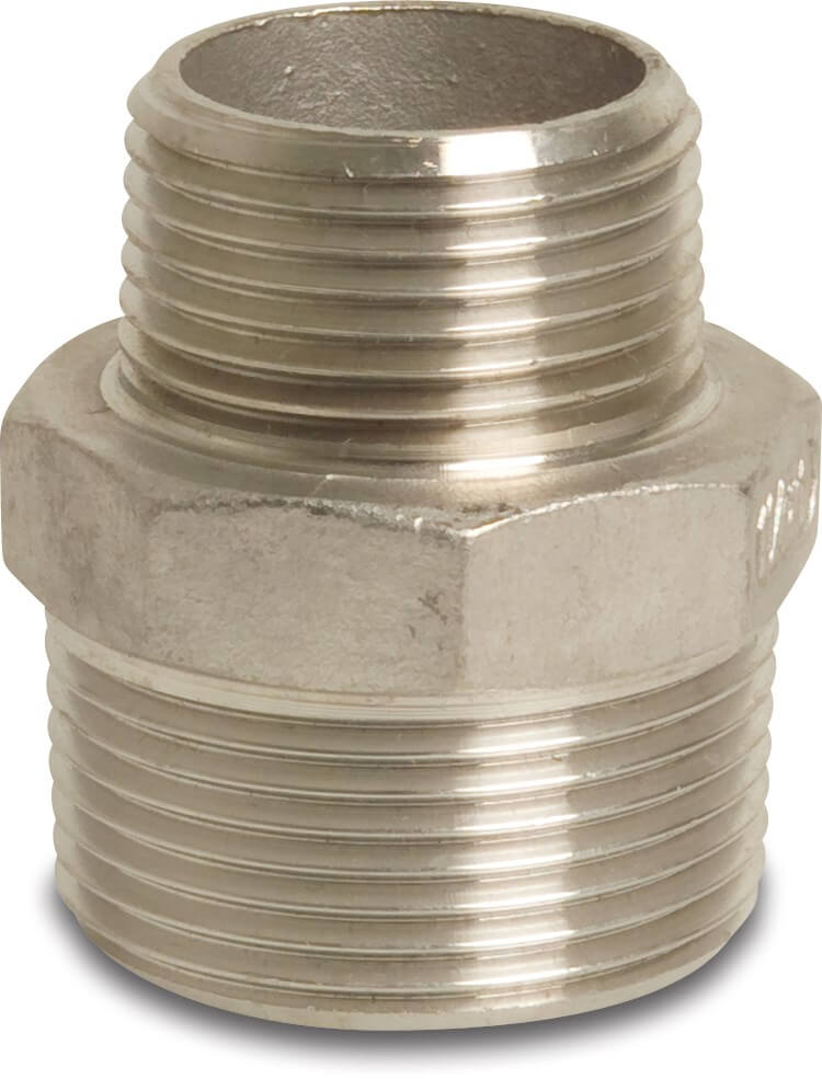 Profec Nr. 245 Reducer nipple stainless steel 316 1/4" x 1/8" male thread 16bar