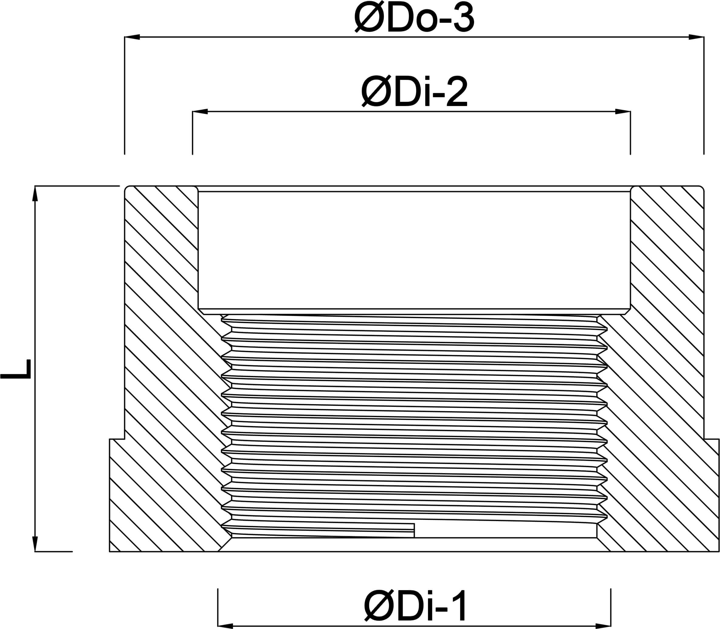 VDL Réduction octogonale PVC-U 12/16 mm x 3/8WW collage femelle/collage mâle x filetage femelle 10bar gris