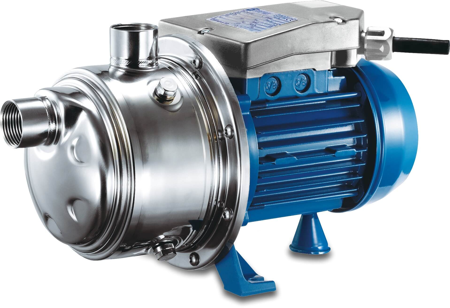 Foras Centrifugal Pump stainless steel 304 1" female thread 8,5bar 4,8A 230VAC blue type P 3S-100/5 M