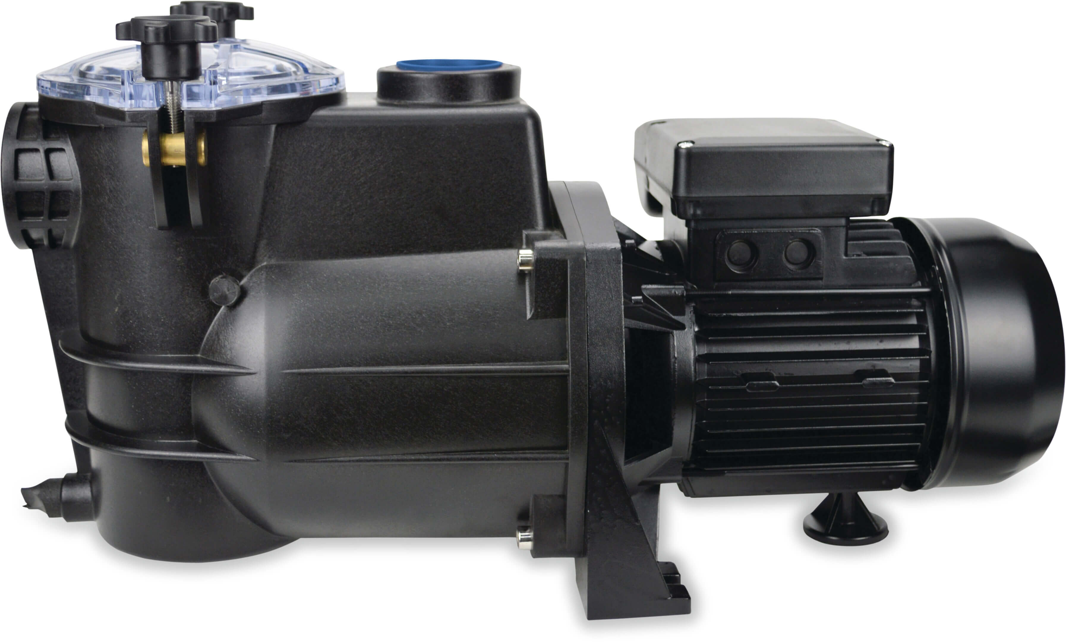 PSH Schwimmbadpumpe Polypropylen 1 1/2" Innengewinde 1,9A 400VAC Schwarz Typ Mini 100T