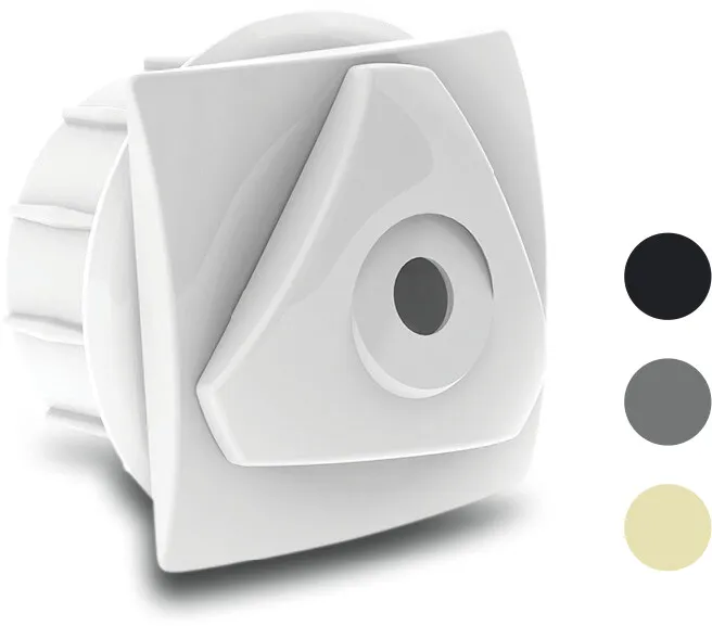 Weltico Rücklauf ABS 2"/50 mm Anthrazit Typ Glue-in Design