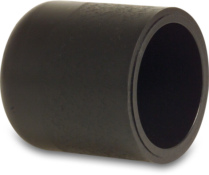 Profec Kappe PE100 200 mm Stutzen SDR17 6bar 10bar Schwarz DVGW
