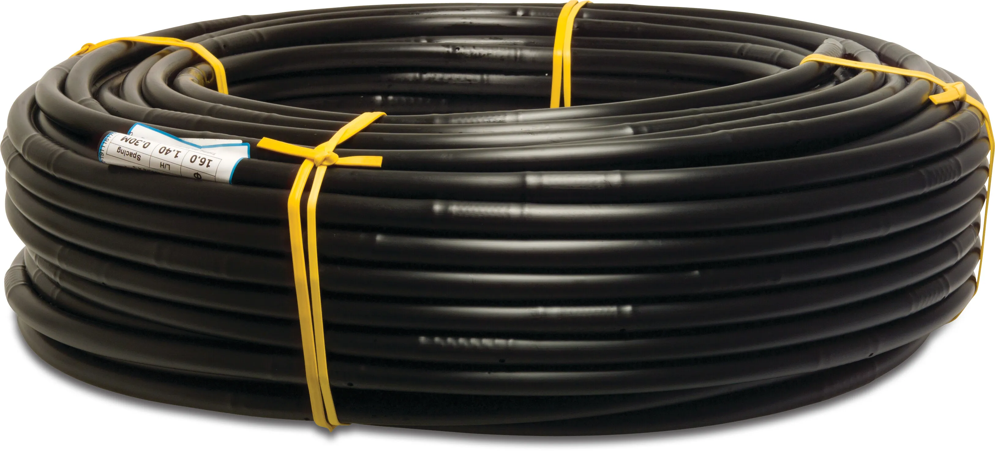 IDIT Drypslange PE 16 mm x 1,15 mm 46mil 4bar 130mikron 1,4L/t 30cm sort 100m type Non PC