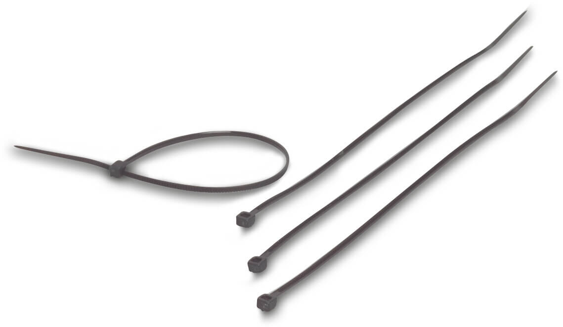 Profec Kabelbündelband Nylon 6.6 280 mm Schwarz 4,8 mm 100 Stück