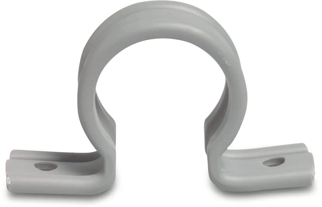 Bøjle PVC 32 mm klik grå