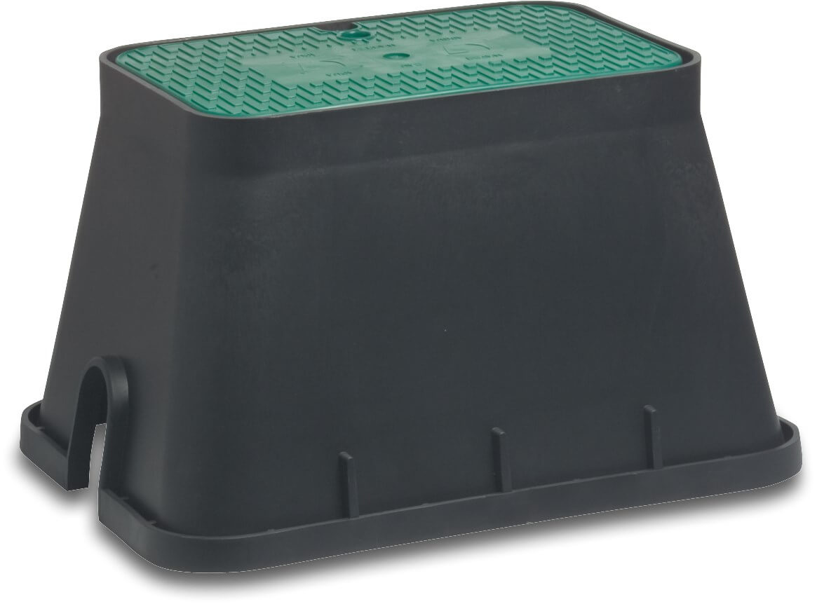 Valve box PP black/green type Standard Plus