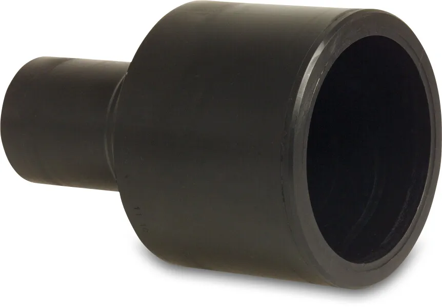 Profec Reducer socket PE100 160 mm x 110 mm spigot SDR 17 10bar 10bar black DVGW