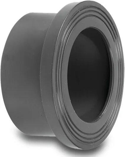 VDL Stub flange PVC-U 110 mm glue socket DN100 grey
