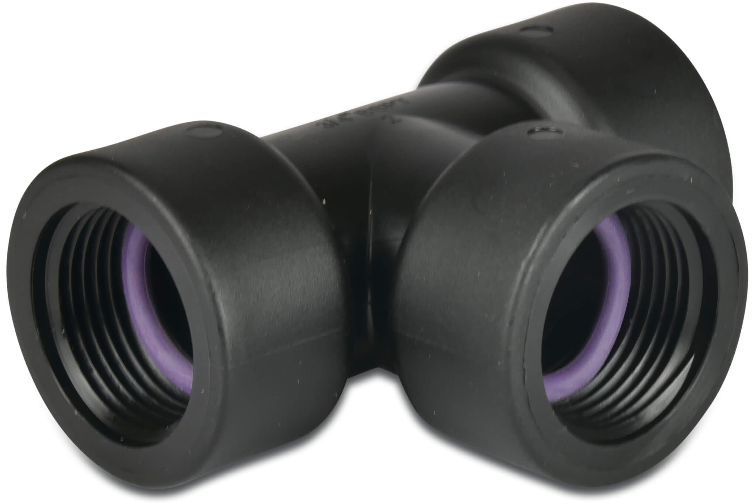 Tavlit T-stuk 90° PP 2" binnendraad 10bar type Self Seal