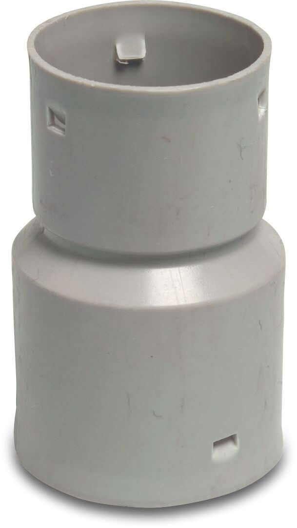 Reducer socket PP 60 mm x 50 mm click socket grey