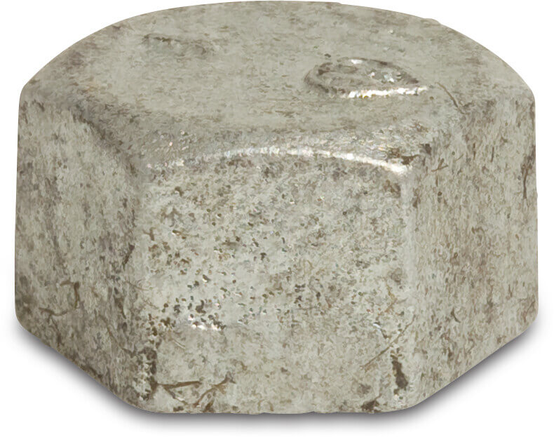 Profec Nr. 300 Hexagon cap cast iron galvanised 1" female thread 25bar DVGW
