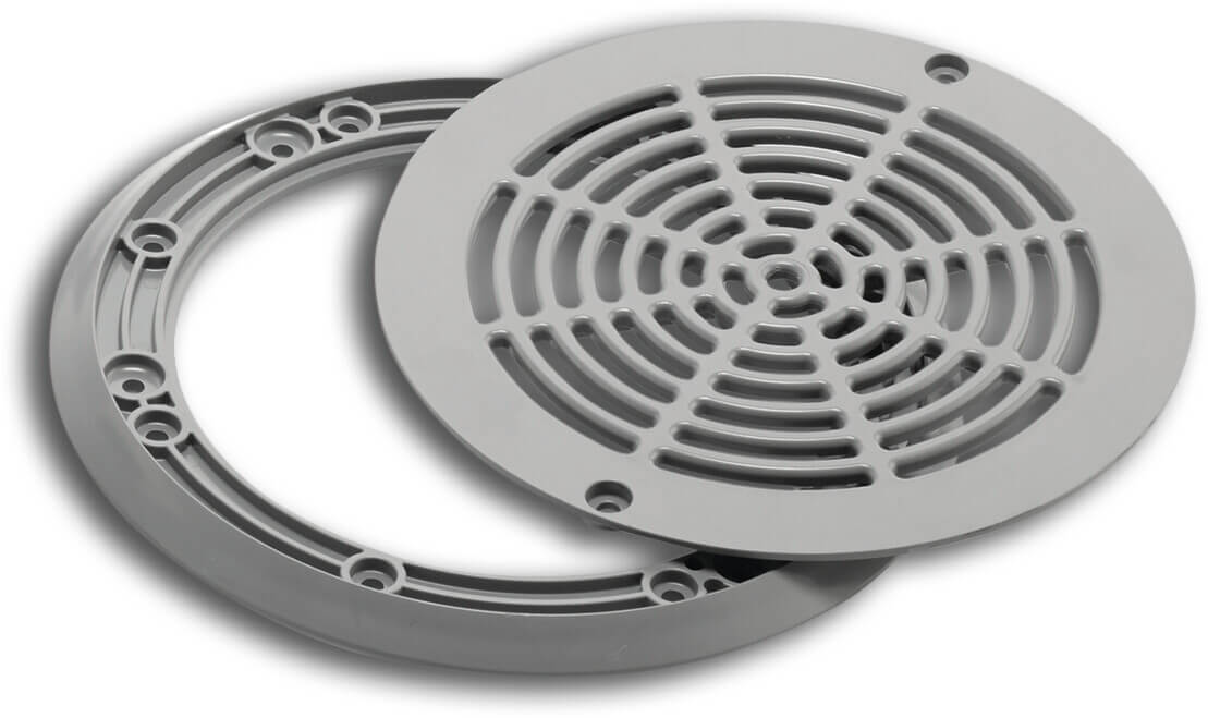 Ocean Cover for main drain ABS 220 mm grey
