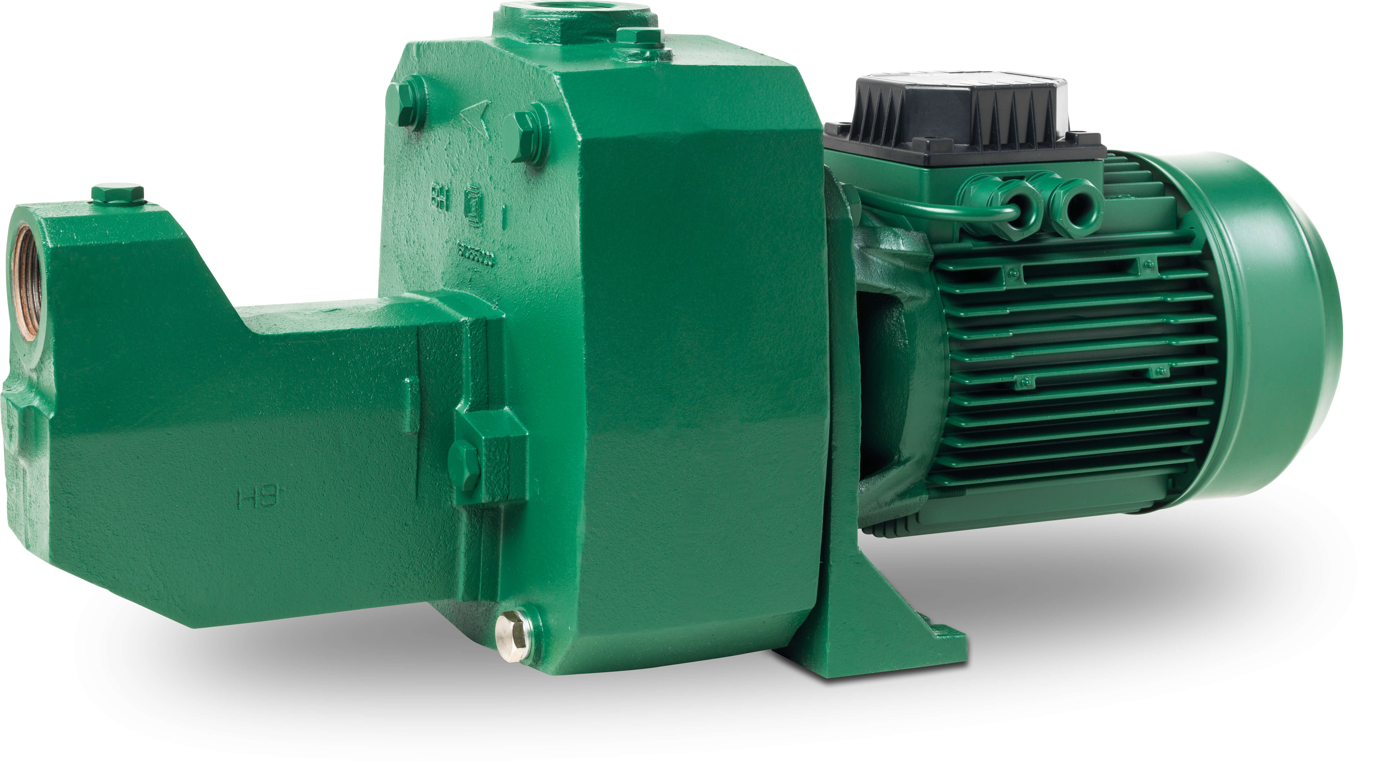 DAB Jet pump cast iron 1 1/4" x 1" female thread 6bar 10A 230VAC green self priming type JET 251 M
