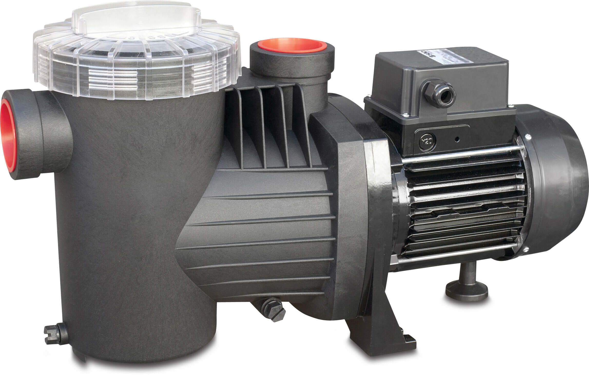 Saci Poolpumpe glasfiberforstærket PP 63 mm limmuffe 4,2A 230VAC sort type Winner 50M 0.5HK