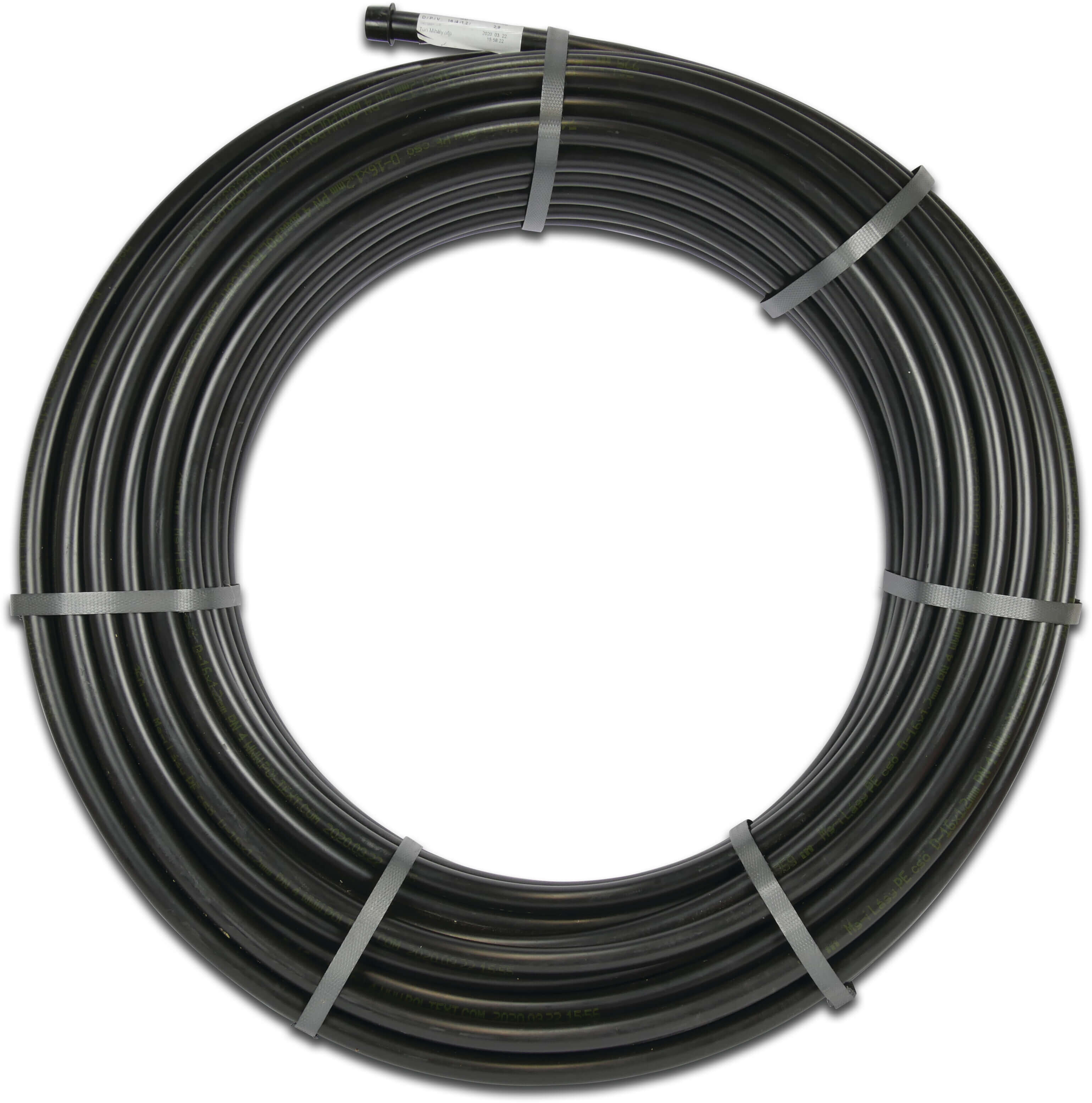 Azud Rura ciśnieniowa PE 16 mm x 1,2 mm gładkie 4bar czarny 50m typ Greentec