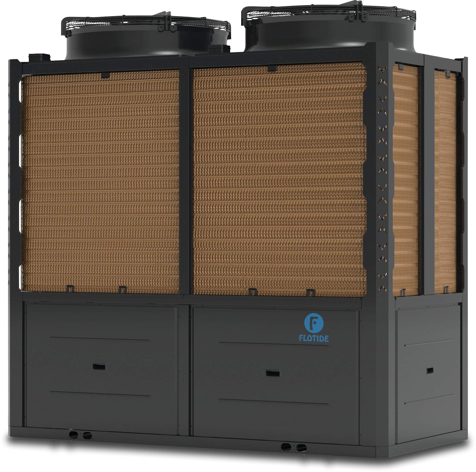 Flotide Wärmepumpe Inverter Metall 110 mm 40.2-12.35A 400VAC Schwarz Typ PC 130/R32